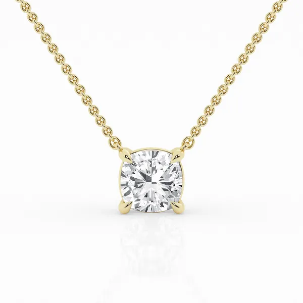 Cushion Cut Lab Diamond Necklace Redlands Jewelers Redlands, CA