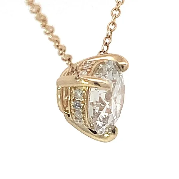 Round Lab-Grown Diamond Pendant Image 2 Redlands Jewelers Redlands, CA