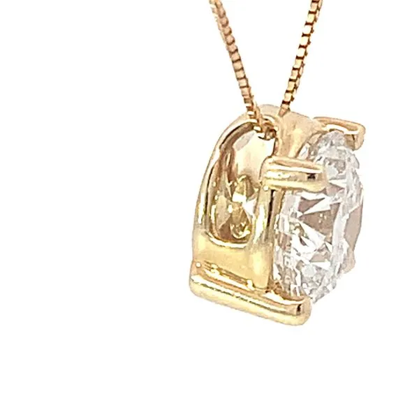 Classic Round Lab-Grown Diamond Pendant Image 2 Redlands Jewelers Redlands, CA