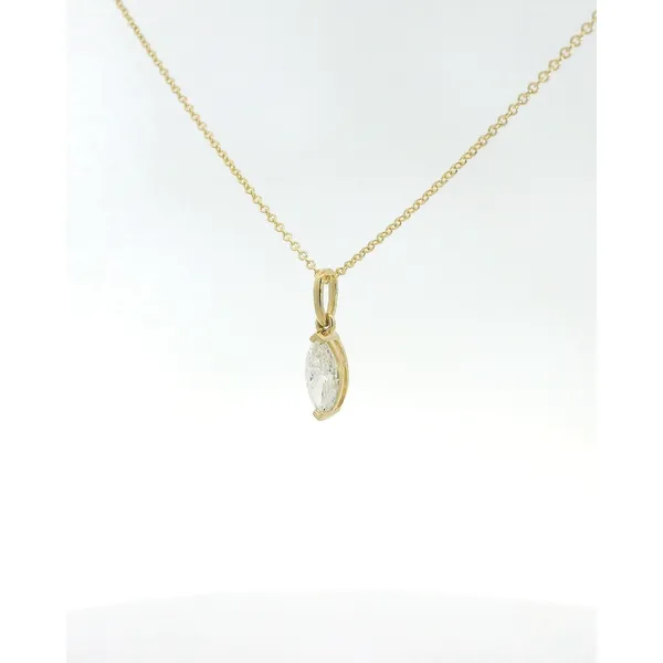 Marquise Solitatare Necklace Image 3 Redlands Jewelers Redlands, CA