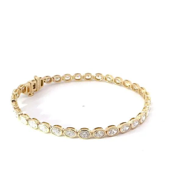 4.95ctw Oval Lab Grown Diamond Tennis Bracelet Image 2 Redlands Jewelers Redlands, CA