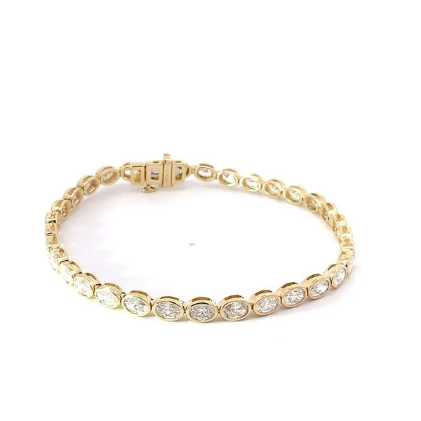 4.95ctw Oval Lab Grown Diamond Tennis Bracelet Redlands Jewelers Redlands, CA