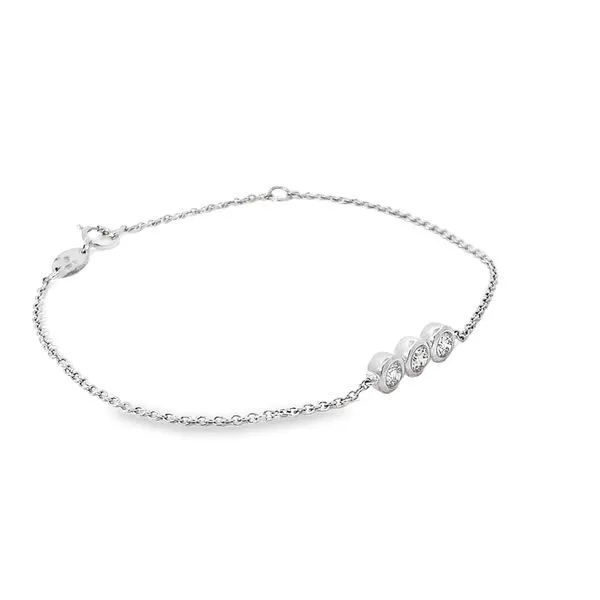 Gold Lab Grown Diamond Bracelet Image 2 Redlands Jewelers Redlands, CA