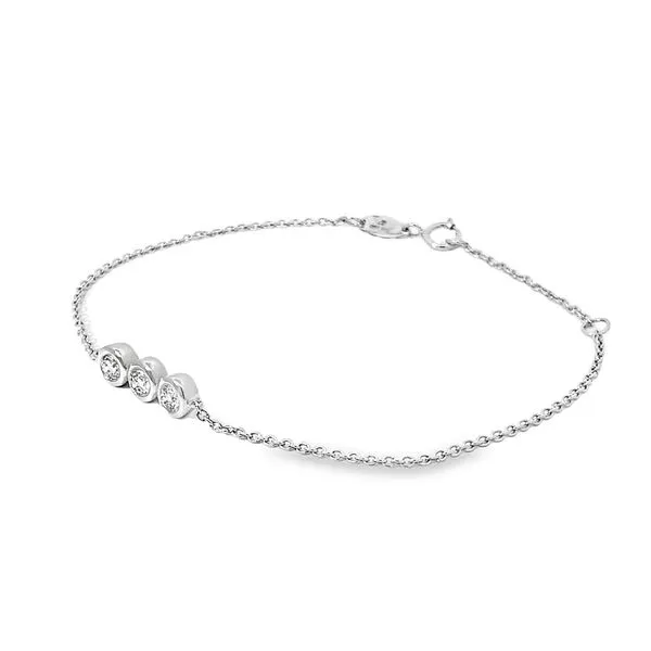 Gold Lab Grown Diamond Bracelet Image 3 Redlands Jewelers Redlands, CA