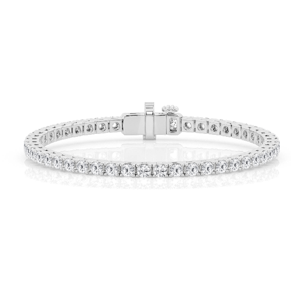 3.08ctw Lab Grown Tennis Bracelet, 14kt White Gold Redlands Jewelers Redlands, CA
