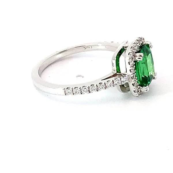 Garnet Diamond Ring Image 2 Redlands Jewelers Redlands, CA