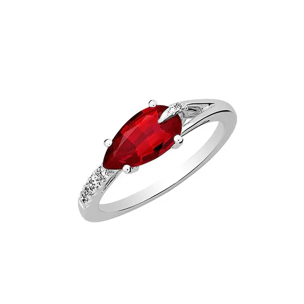 Chatham Ruby Diamond Ring Redlands Jewelers Redlands, CA