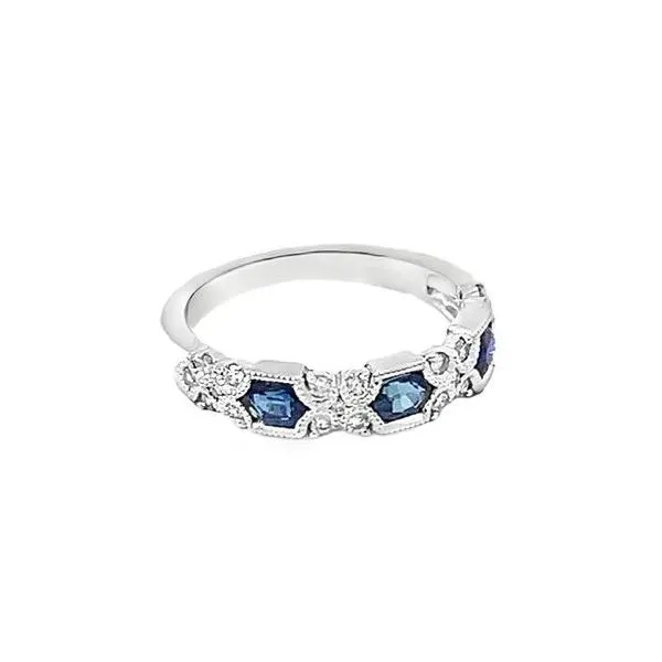 Sapphire and Diamond Band Redlands Jewelers Redlands, CA