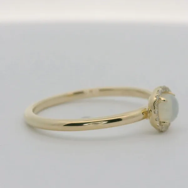 Opal and Diamond Halo Fashion Ring Image 3 Redlands Jewelers Redlands, CA