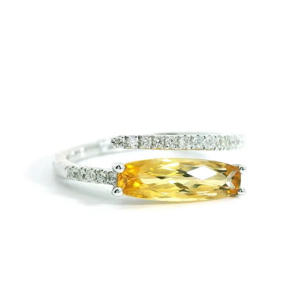 Citrine and Diamond Bypass Fashion Ring Redlands Jewelers Redlands, CA