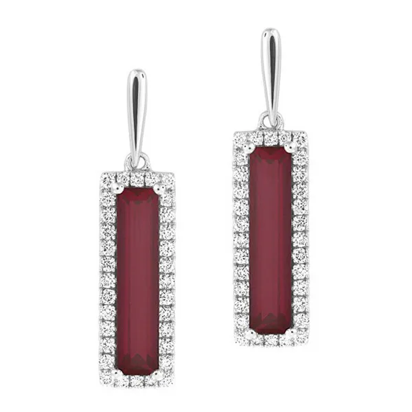 Chatham Ruby Earrings Redlands Jewelers Redlands, CA