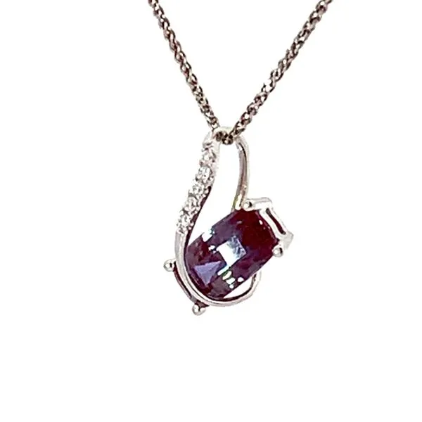 Chatham Alexandrite Pendant Image 3 Redlands Jewelers Redlands, CA