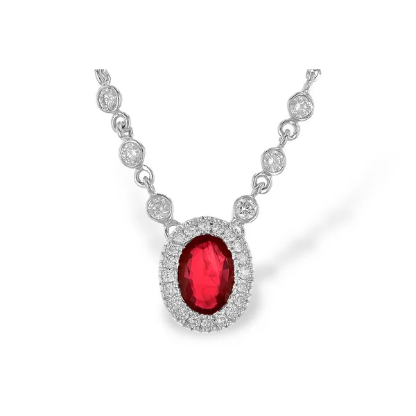Ruby Diamond Necklace Redlands Jewelers Redlands, CA