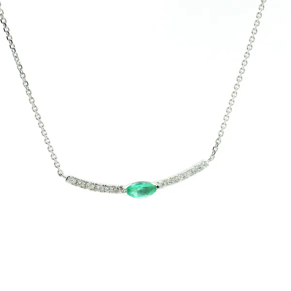 Emerald and Diamond Fashion Necklace Redlands Jewelers Redlands, CA