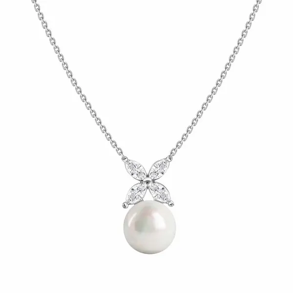 Pearl Diamond Necklace Redlands Jewelers Redlands, CA