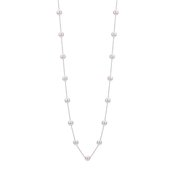Akoya Pearl Station Necklace Redlands Jewelers Redlands, CA