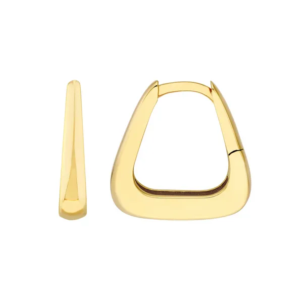 Tapered Squared Hoop Earrings Redlands Jewelers Redlands, CA
