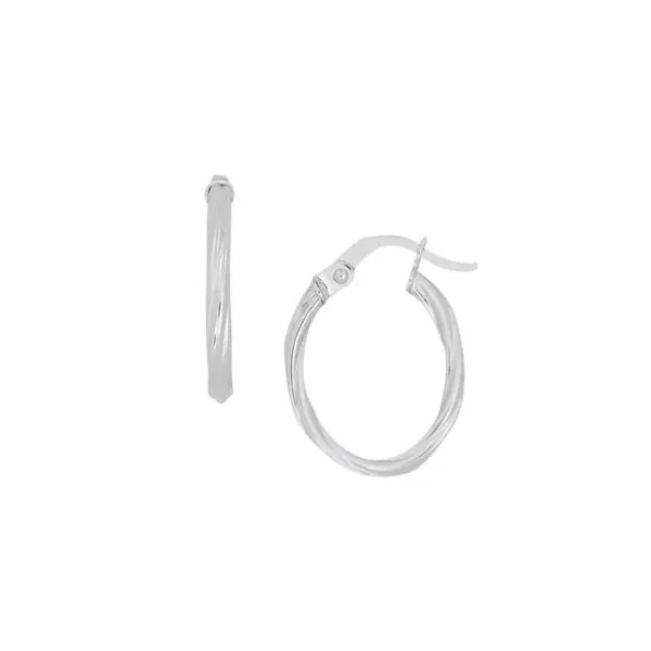 Twised Oval Hoops Redlands Jewelers Redlands, CA
