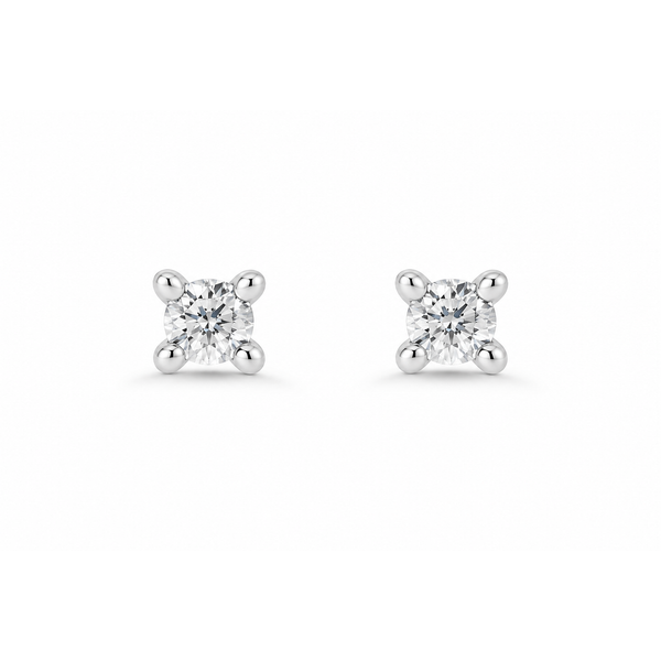 14K White Gold .06 CTW Youth Diamond Stud Earrings Reed & Sons Sedalia, MO