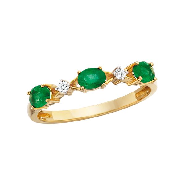 Emerald and Diamond Ring Reed & Sons Sedalia, MO