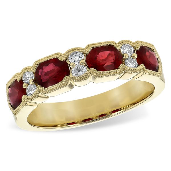 Rich Red Ruby and Diamond Ring Reed & Sons Sedalia, MO