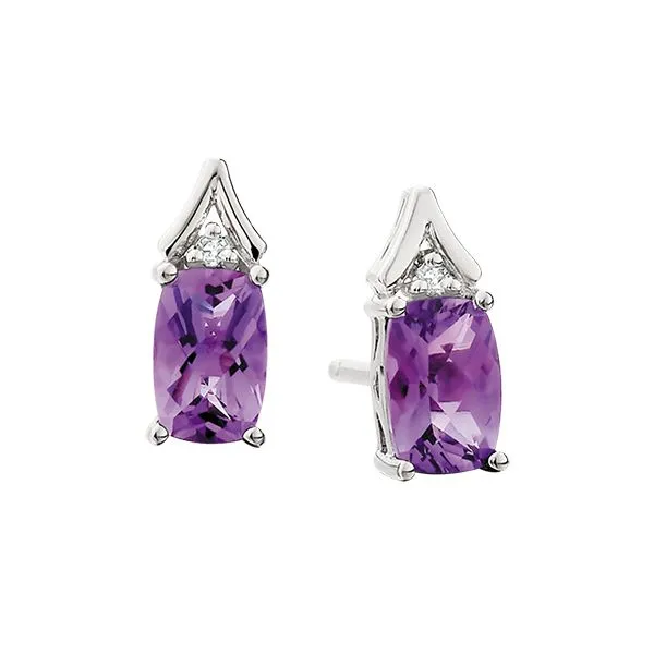 Amethyst and Diamond earrings Reed & Sons Sedalia, MO