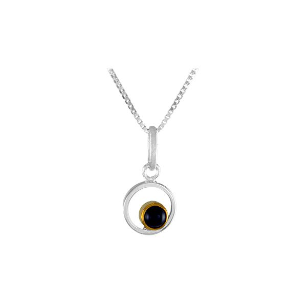 Sterling Silver Onyx Pendant Necklace Reed & Sons Sedalia, MO