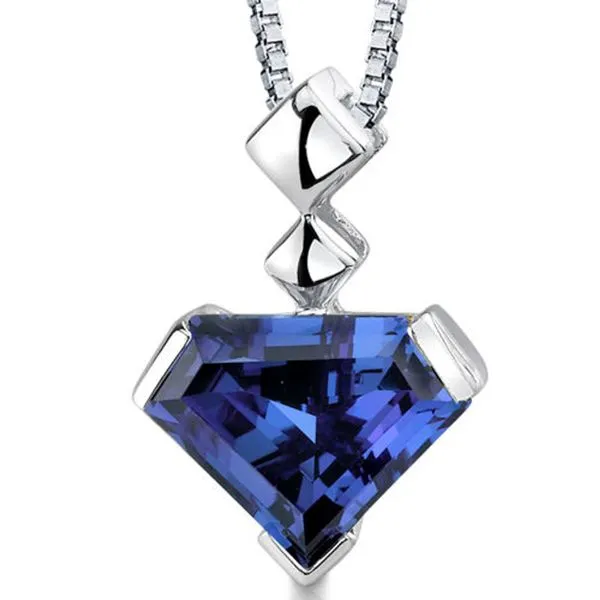 Simulated alexandrite pendant with chain Reed & Sons Sedalia, MO