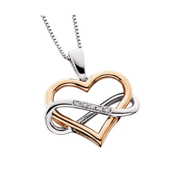 Sterling Silver Infinity Heart Pendant Necklace Reed & Sons Sedalia, MO