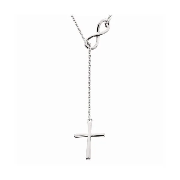 Sterling Silver Infinity Cross Necklace Reed & Sons Sedalia, MO