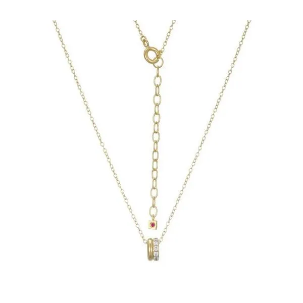 Goddess 18K Gold-Plated CZ Necklace on Cable Chain Reed & Sons Sedalia, MO