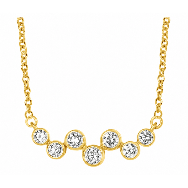 Gold Vermeil Sterling Silver .20 CTW Lab-Grown Diamond Station Necklace Reed & Sons Sedalia, MO
