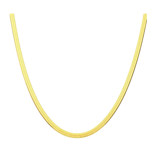22-Inch 6mm 18K Gold-Plated Herringbone Chain Reed & Sons Sedalia, MO