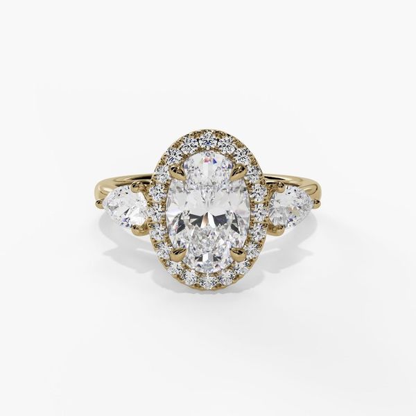 Engagement Ring Reflections In Gold Venice, FL