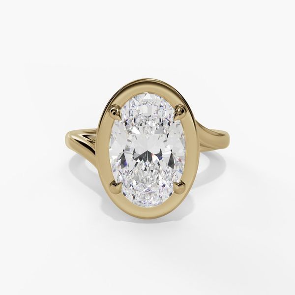 Engagement Ring Reflections In Gold Venice, FL