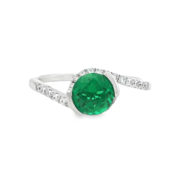 Sterling Silver Lab Created and Cz Fashion Ring Reiniger Jewelers Swansea, IL