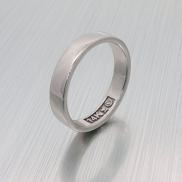 14K White Gold 5mm Classic Comfort Fit Band Rich Custom Jewelry Las Vegas, NV