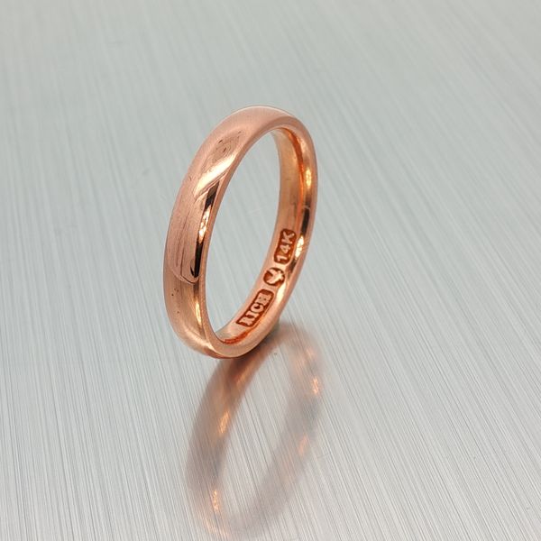 Rich Custom Jewelry Classic 14K Yellow Gold 4mm Comfort Fit, Half Round Band Rich Custom Jewelry Las Vegas, NV