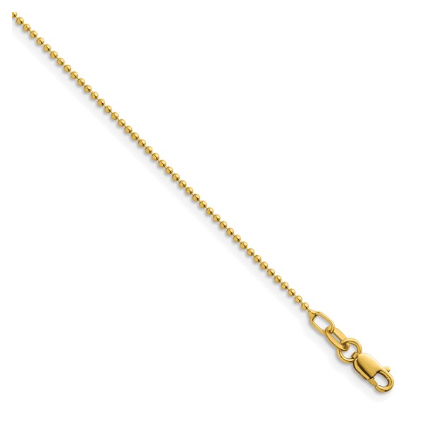 18KY Gold Bead Chain Rich Custom Jewelry Las Vegas, NV