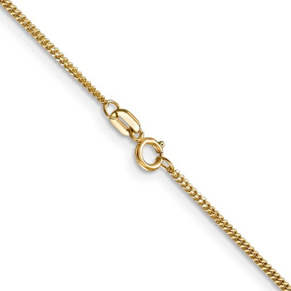 14K Yellow Gold 18 inch 1.4mm Curb with Spring Ring Clasp Pendant Chain 2.25 gr Rich Custom Jewelry Las Vegas, NV