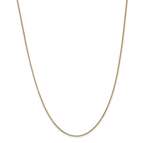 14K Yellow Gold 18 inch 1mm Box with Lobster Clasp Chain 3.3 gr Rich Custom Jewelry Las Vegas, NV