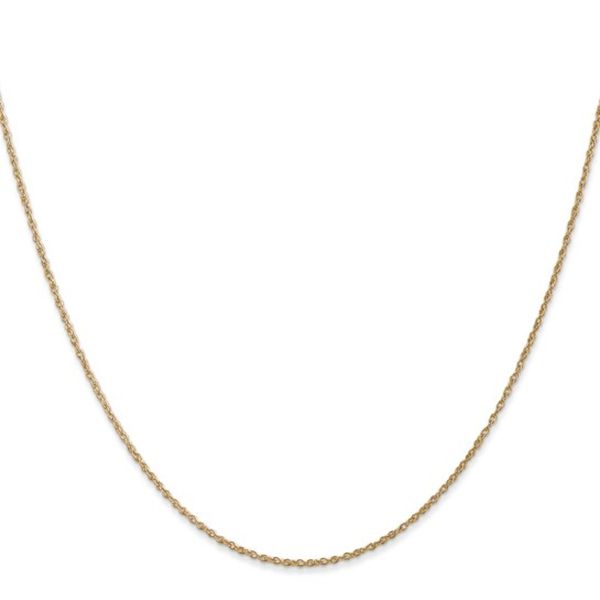 14K Yellow Gold 18 inch .8mm Light Baby Rope with Spring Ring Clasp Chain 1.03 gr Rich Custom Jewelry Las Vegas, NV
