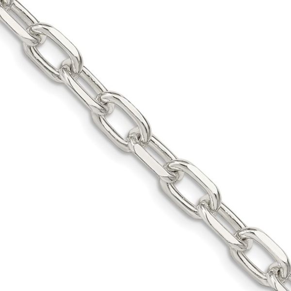 Sterling Silver Diamond Cut Long Link Cable Chain Rich Custom Jewelry Las Vegas, NV