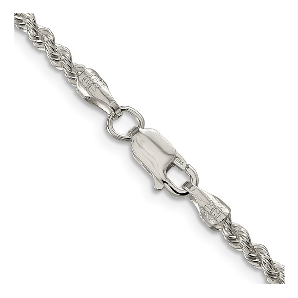 Sterling Silver 2.5mm 20 inch Solid Rope Chain 10.95 gr Rich Custom Jewelry Las Vegas, NV