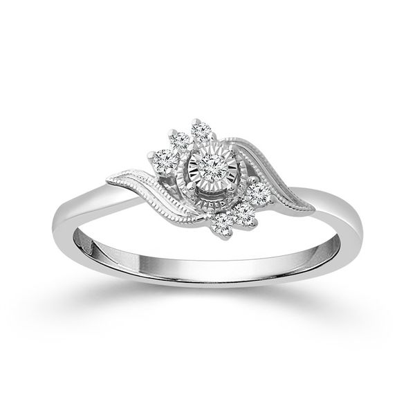 Sterling Silver 1/10 Carat Diamond Promise Ring Robert Irwin Jewelers Memphis, TN