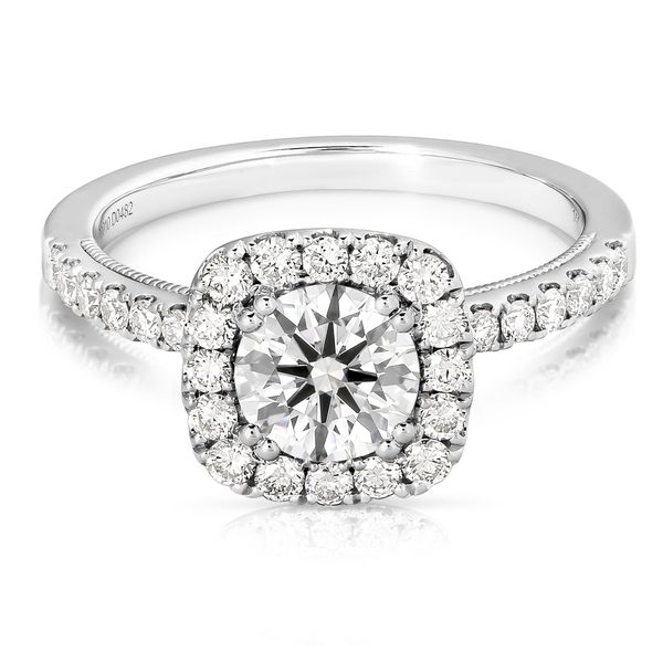 2.00 Ctw Cushion Halo Lab Grown Diamond Engagement Ring in 14 Karat White Gold Image 2 Robert Irwin Jewelers Memphis, TN