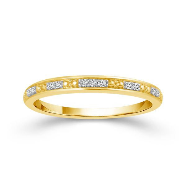 10 Karat Yellow Gold 1/16 Ctw Diamond Stackable Wedding Band Robert Irwin Jewelers Memphis, TN