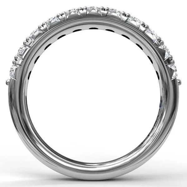 14 Karat White Gold Fana 5/8 Carat Round Diamond Wedding Band Image 2 Robert Irwin Jewelers Memphis, TN