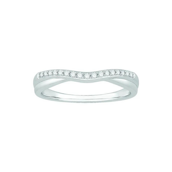 14k White Gold 0.10ctw Diamond Band Robert Irwin Jewelers Memphis, TN