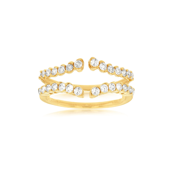 Yellow Gold 3/5 Ctw Diamond Insert Ring Robert Irwin Jewelers Memphis, TN